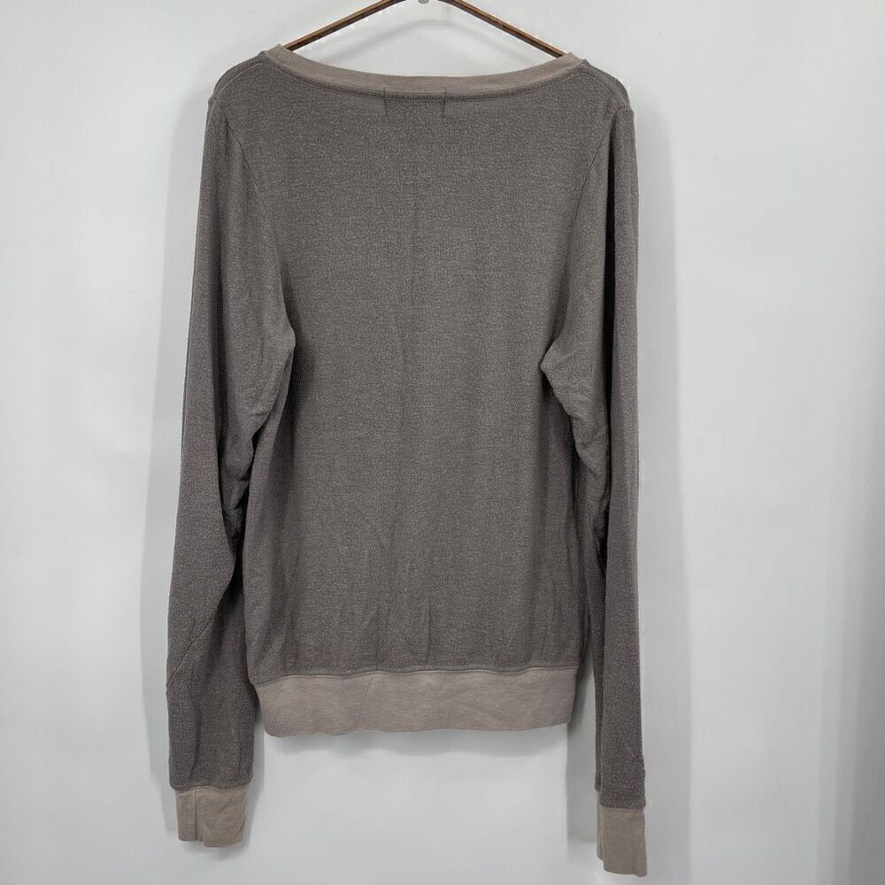 Wild Fox Gray Feather Graphic Print Oversized Pullover Sweatshirt Size XS - Picture 7 of 7